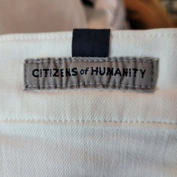 Citizens Of Humanity Chrissy Uber High Rise Skinny Jeans 30 White Stretch City - Picture 9 of 16
